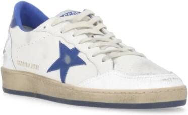 Golden Goose Vintage Witte Leren Sneakers met Ster White Heren