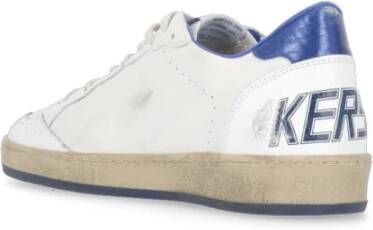 Golden Goose Vintage Witte Leren Sneakers met Ster White Heren