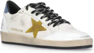 Golden Goose Vintage Witte Leren Sneakers met Ster White Heren