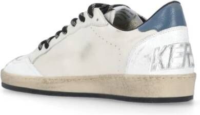 Golden Goose Vintage Witte Leren Sneakers met Ster White Heren