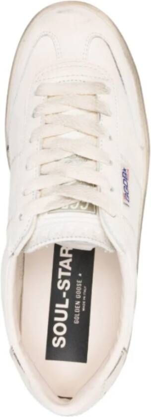 Golden Goose Vintage Witte Leren Sneakers White Heren