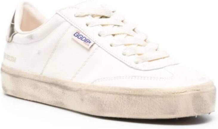 Golden Goose Vintage Witte Leren Sneakers White Heren