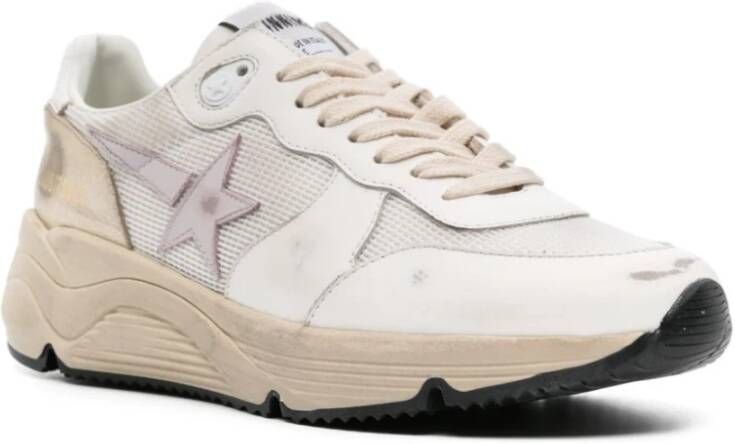 Golden Goose Vrouw Net Leer Sportschoenen White Dames