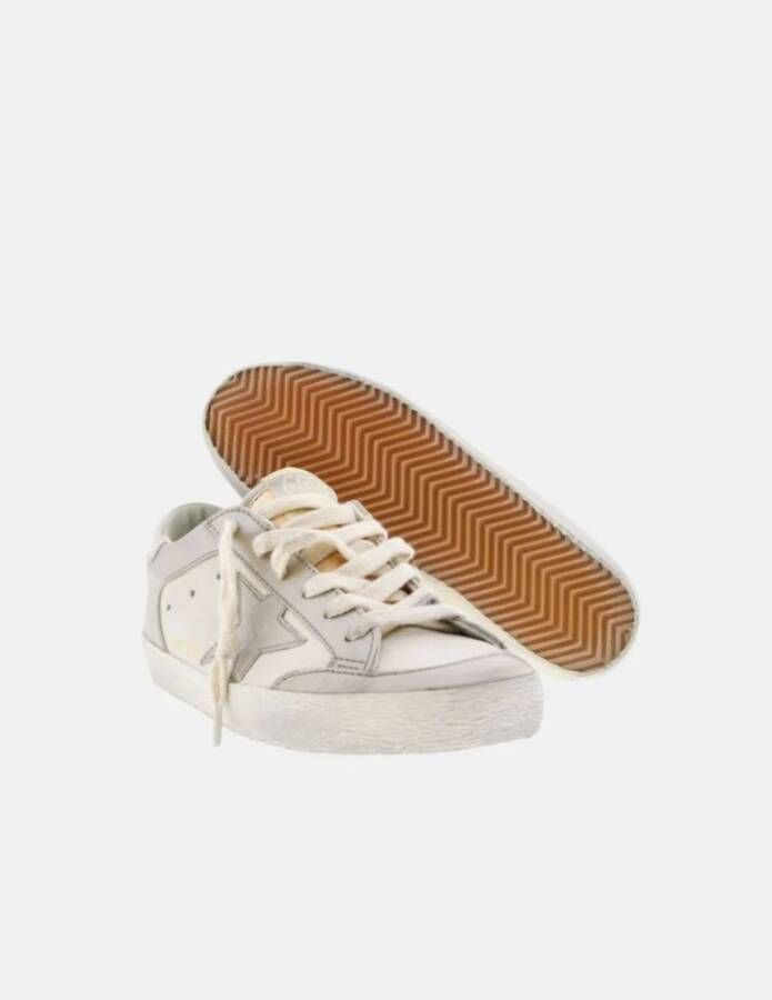 Golden Goose Wit en Zand Super-Star Penstar Sneakers Multicolor Heren