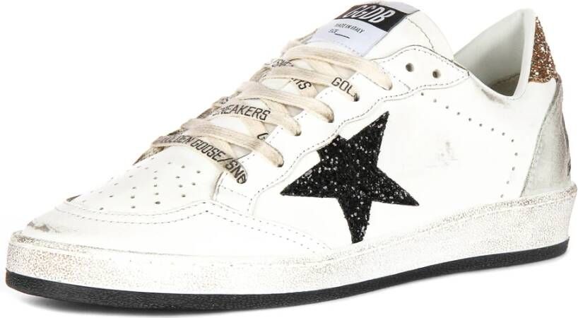 Golden Goose Wit Zwart Ball Star Dames Sneakers