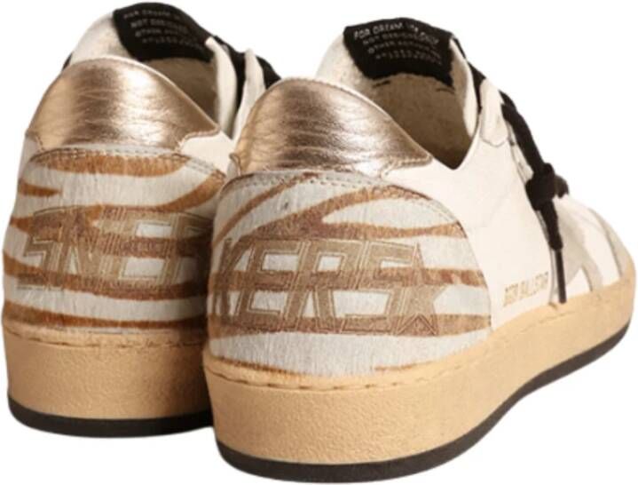 Golden Goose Witte Ballstar Sneakers met Suede Ster