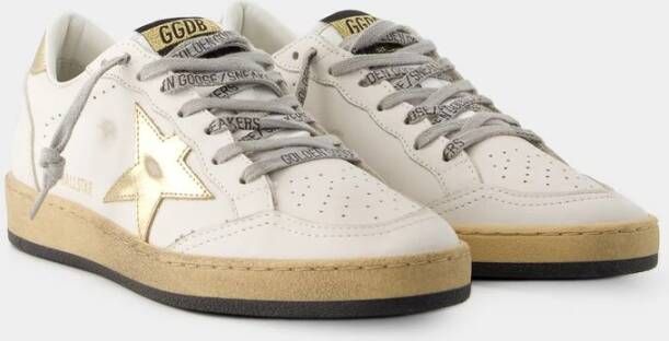 Golden Goose Witte Ballstar Sneakers van Leer Wit Dames