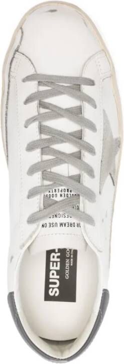 Golden Goose Witte en Grijze Leren Sneakers