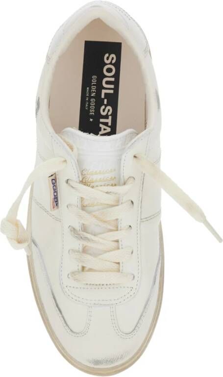 Golden Goose Witte lage sneakers met logo