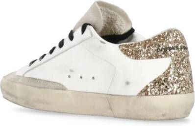 Golden Goose Leren Glittersneakers met Ster White Dames