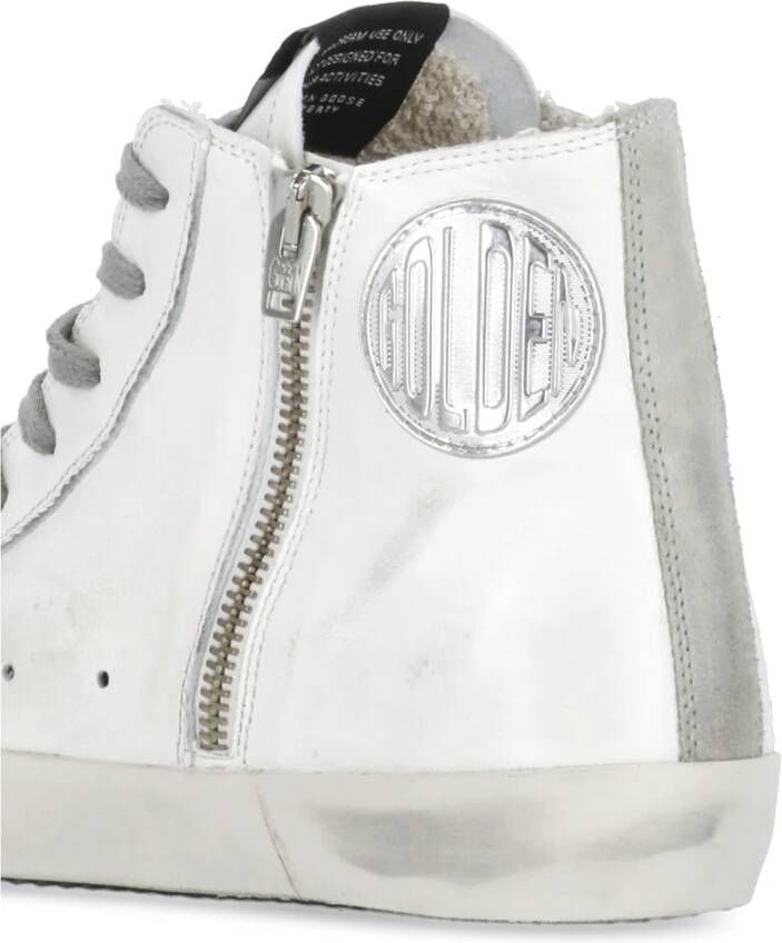 Golden Goose Witte Leren High Top Sneakers