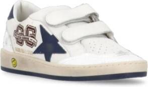 Golden Goose Witte Leren Kindersneakers Sterdetail White Heren