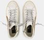 Golden Goose Witte Leren Slide Sneakers met Messing Details White Dames - Thumbnail 5