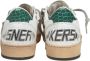 Golden Goose Witte Leren Sneakers met Roze en Groene Accenten Multicolor Dames - Thumbnail 5