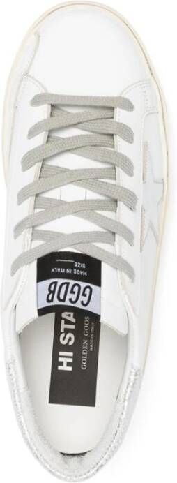 Golden Goose Witte Leren Sneakers met Ster Patch