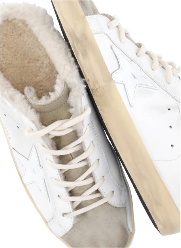 Golden Goose Witte Leren Sneakers met Sterdetail