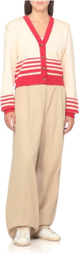 Golden Goose Witte Leren Sneakers met Sterdetail