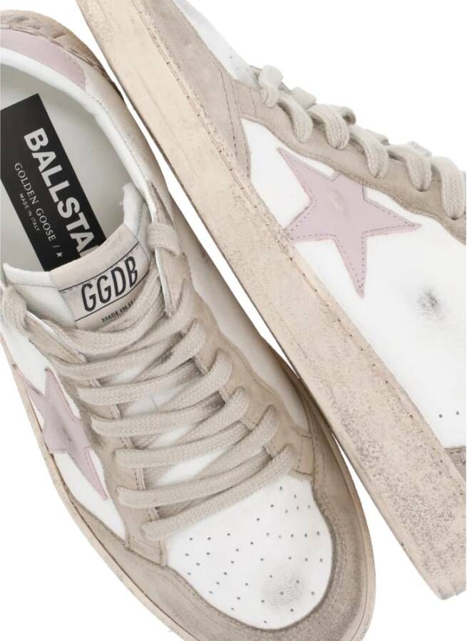 Golden Goose Witte Leren Sneakers met Sterdetail