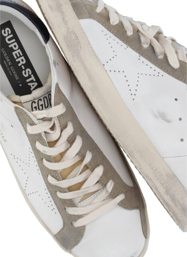 Golden Goose Witte Leren Sneakers met Sterlogo