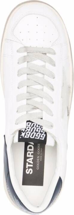Golden Goose Witte Leren Sneakers met Sterrenpatch White Dames
