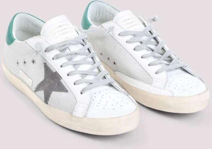 Golden Goose Witte Leren Sneakers met Suède Ster