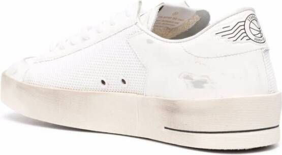 Golden Goose Witte Leren Sneakers met Vetersluiting White Heren