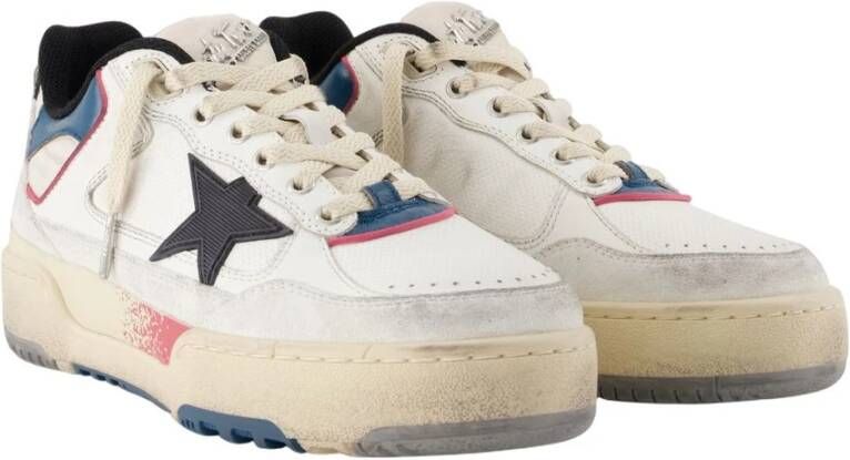 Golden Goose Witte Leren Sneakers Ronde Neus