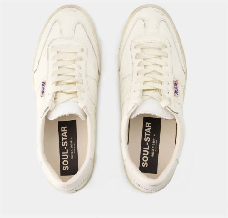 Golden Goose Witte Leren Sneakers Soul-Star Wit Heren