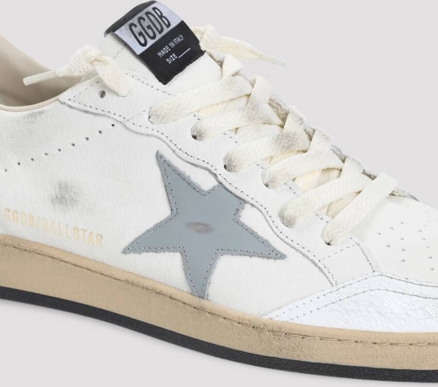 Golden Goose Witte Leren Sneakers Stijlvolle Schoenen
