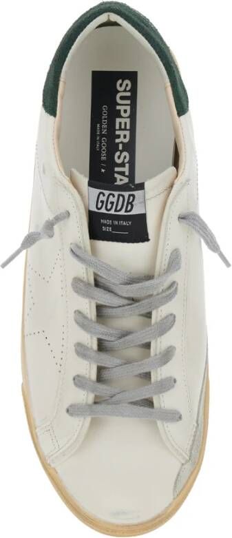 Golden Goose Witte Leren Sneakers Super Star Stijl