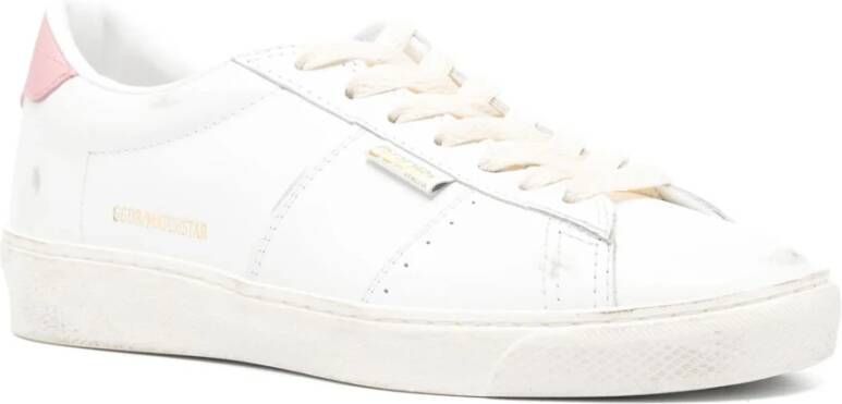 Golden Goose Witte Leren Sneakers Vintage Stijl White Dames