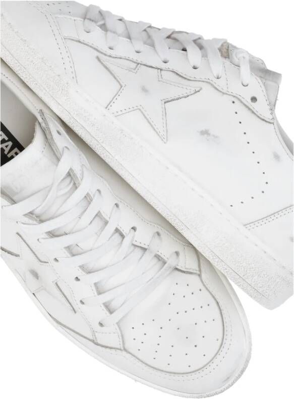 Golden Goose Witte Leren Sneakers voor Mannen Wit Heren