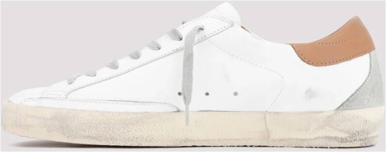 Golden Goose Witte Leren Sneakers Stijlvol Model White Heren