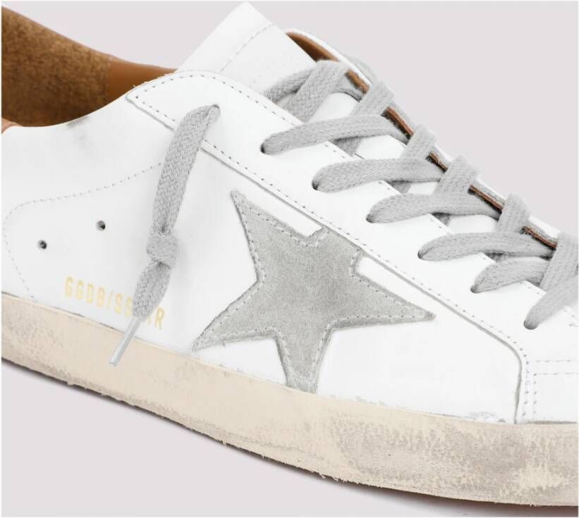 Golden Goose Witte Leren Sneakers Stijlvol Model White Heren