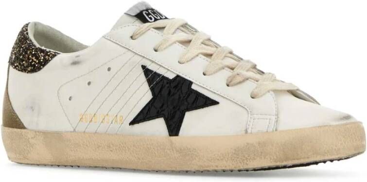 Golden Goose Witte leren Super-Star sneakers Wit Dames