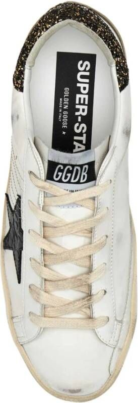 Golden Goose Witte leren Super-Star sneakers Wit Dames