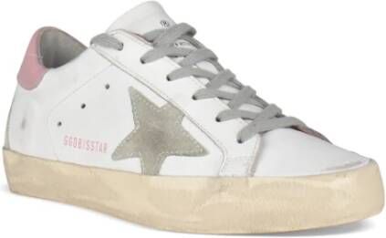 Golden Goose Witte Leren Superstar Sneakers White Dames