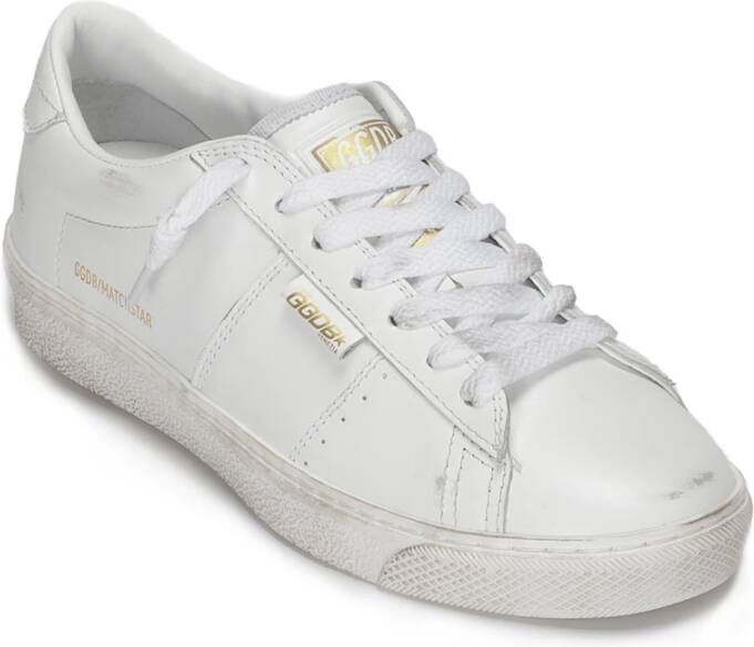 Golden Goose Witte Matchstar Sneakers met Gouden Details White Dames