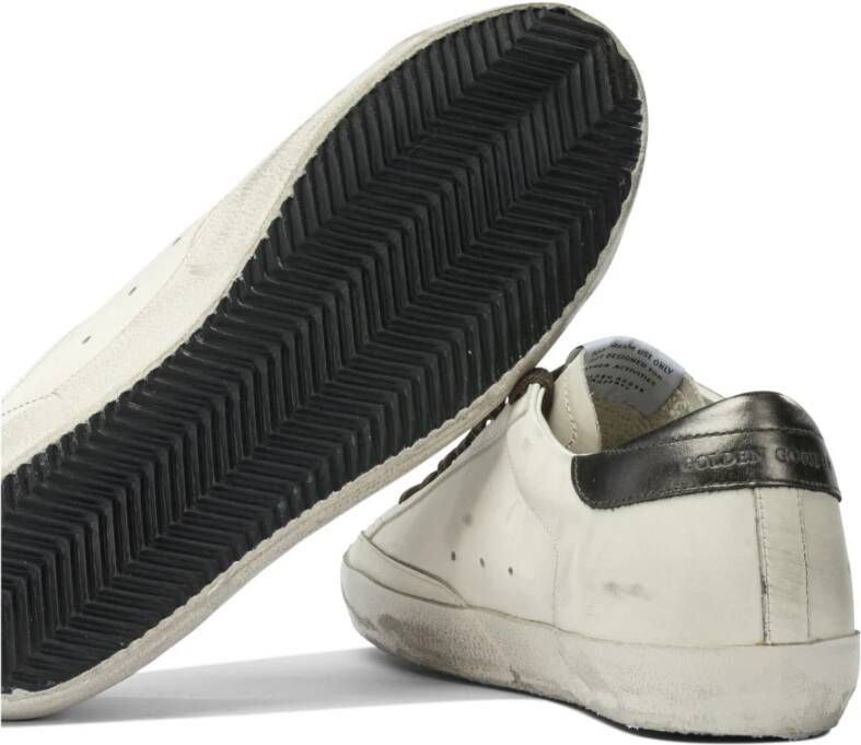 Golden Goose Witte Sneakers Laag Uitgesneden Silhouet Leer