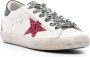 Golden Goose Witte sneakers met glitterster en luipaardprint veters White Dames - Thumbnail 2