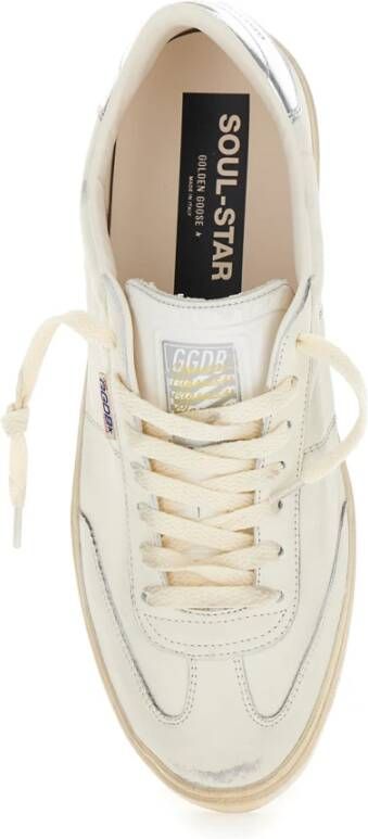Golden Goose Witte Sneakers met Leren Bovenwerk
