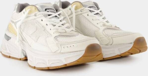 Golden Goose Leren Net en Suède Ster Hiel White Dames