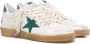 Golden Goose Witte Groene Leren Sneakers Ball Star White Heren - Thumbnail 3
