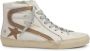 Golden Goose Witte Leren Slide Sneakers met Messing Details White Dames - Thumbnail 9