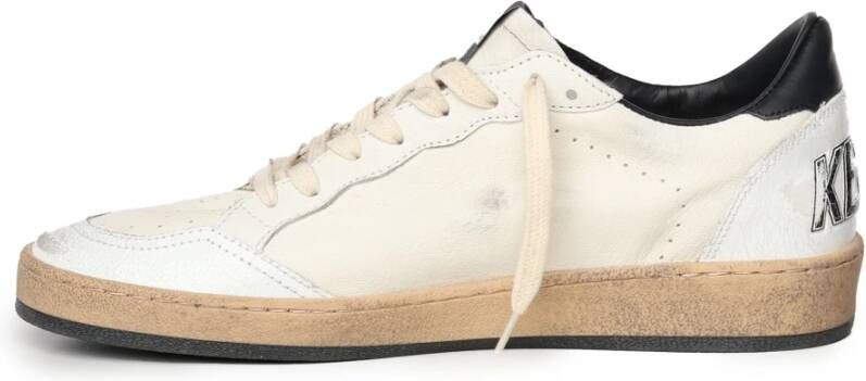 Golden Goose Witte sterrensneakers met geperforeerd detail