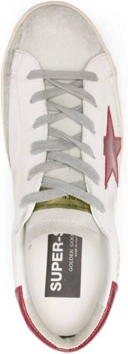 Golden Goose Witte Super Star Leren Sneakers White Dames