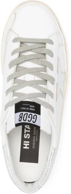 Golden Goose Contrasterende Veterschoenen Hi Star Sneakers White Dames - Foto 12