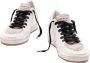 Golden Goose Zilveren Leren Sneakers Wit Zwart White Dames - Thumbnail 8