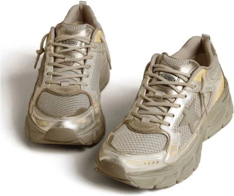 Golden Goose Zilveren Platte Schoenen Elegante Stijl