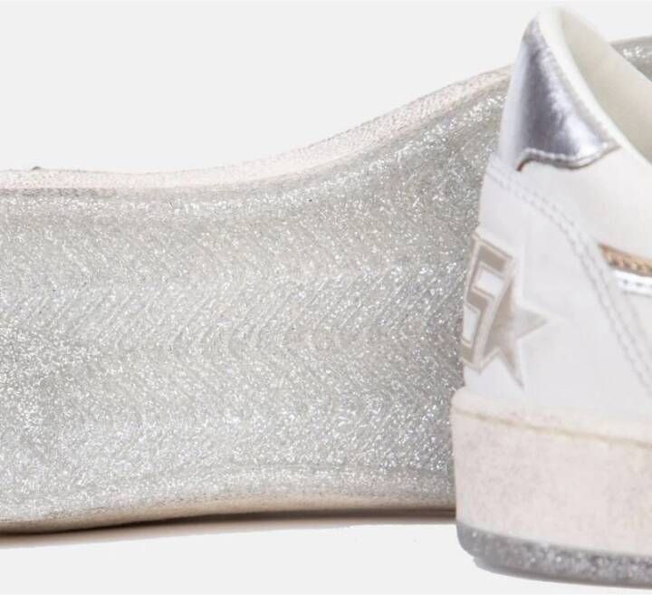 Golden Goose Zilveren Ster Leren Sneakers